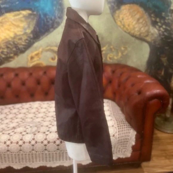 VINTAGE Rem Garson Deep Brown Pea Coat